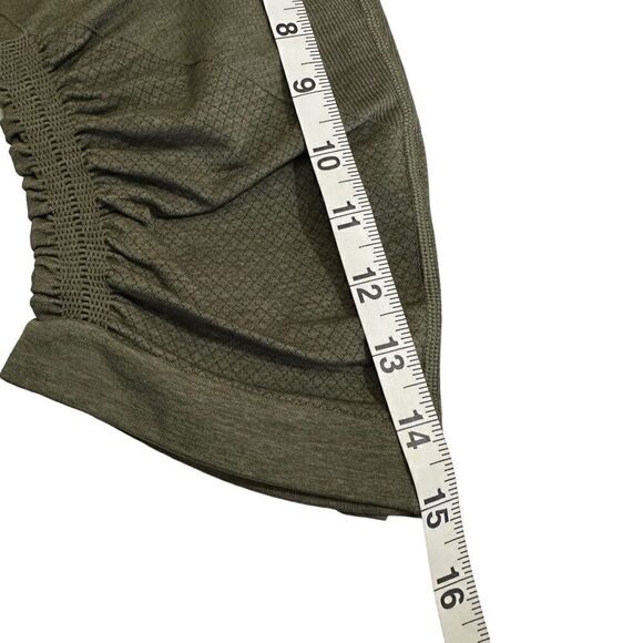 Lululemon In the Flow Crop II Leggings Women's Size 8 Heathered Fatigue Green - Picture 6 of 6